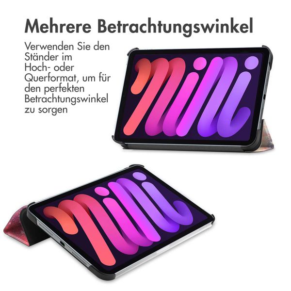 imoshion Design Trifold Klaphülle Apple iPad Mini 7 (2024) / iPad Mini 6 (2021) - Space