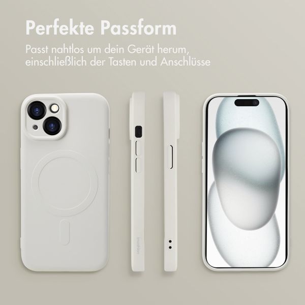 imoshion Color Back Cover mit MagSafe Apple iPhone 15 - Beige