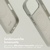 Accezz MagSafe Leather Backcover Apple iPhone 18 Pro / 17 Pro - Light Grey