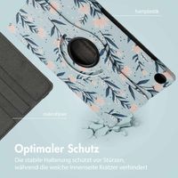 imoshion 360° drehbare Design Klapphülle für das Samsung Galaxy Tab A9 Plus - Flowers