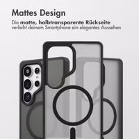 Accezz Rugged Frosted Back Cover mit MagSafe Samsung Galaxy S25 Ultra - Schwarz