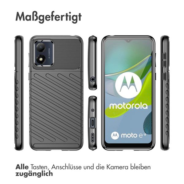 imoshion Thunder Backcover Motorola Moto E13 - Schwarz