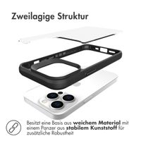 imoshion Rugged Hybrid Case für das Apple iPhone 14 Pro - Schwarz / Transparent