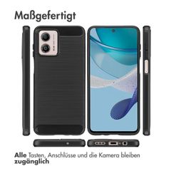 imoshion Brushed Back Cover Motorola Moto G53 - Schwarz