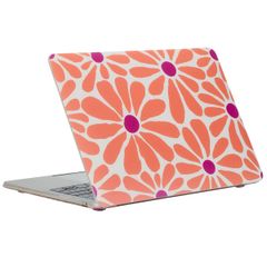 imoshion Design Laptop Cover MacBook Air 15 Zoll (2023 / 2024 M3 chip / 2025 M4 chip) - A2941 / A3114 / A3241 - Orange Flower Connect