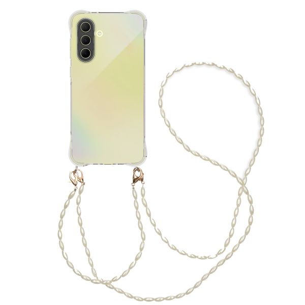 imoshion Handykette mit Perlen + ﻿Handgelenkschlaufe Samsung Galaxy A36 - Transparent