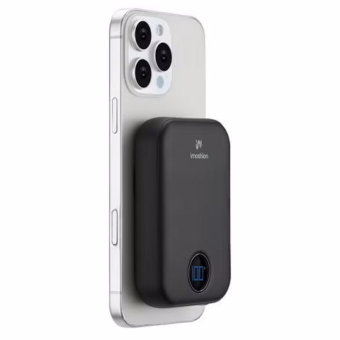 imoshion MagSafe Powerbank - 10.000 mAh - Kabellose Powerbank - Schwarz