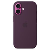 Apple Silikon-Case MagSafe für das Apple iPhone 16 - Plum
