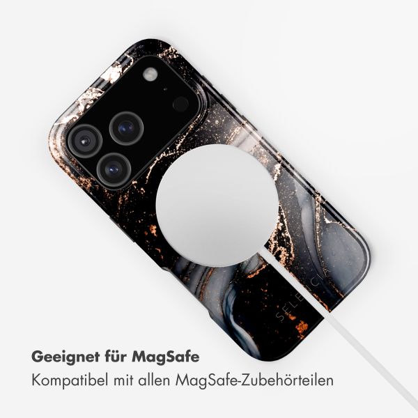 Selencia Vivid Rückabdeckung mit MagSafe Apple iPhone 17 Pro - Chic Marble Black