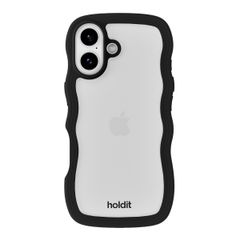 Holdit Wavy Case Apple iPhone 17 - Black / Transparent