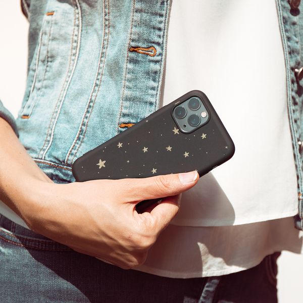 imoshion Design Hülle für das Apple iPhone 5 / 5s / SE - Sterne / Schwarz