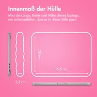 imoshion Puffer Laptop Hülle 15-16 Zoll - Laptop Sleeve - Hot Pink