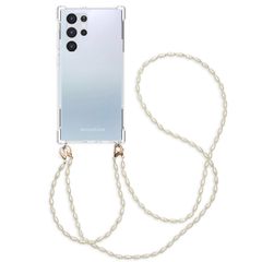 imoshion Handykette mit Perlen + Handgelenkschlaufe Samsung Galaxy S22 Ultra - Transparent