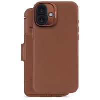 Decoded 2 in 1 Leather Klapphülle MagSafe Apple iPhone 16 Plus - Tan