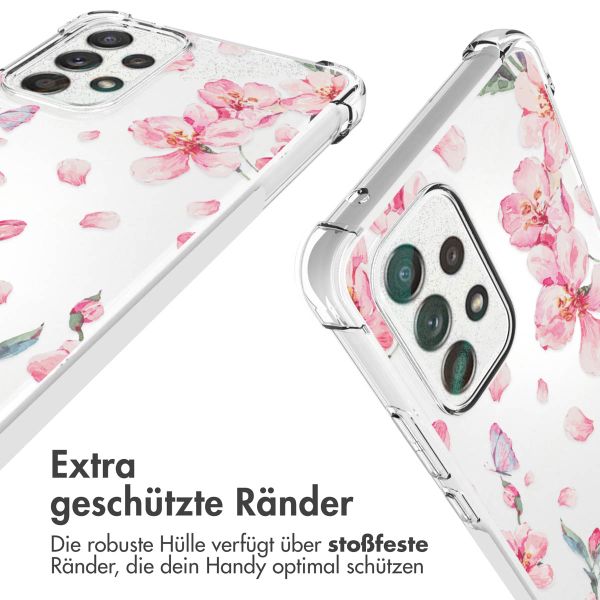 imoshion Design Hülle mit Band für das Samsung Galaxy A53 - Blossom Watercolor