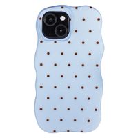 Selencia Vivid Wavy Backcover mit MagSafe Apple iPhone 15 - Happy Dots Digital Sky