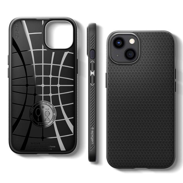 Spigen Liquid Air™ Backcover Apple iPhone 13 - Schwarz