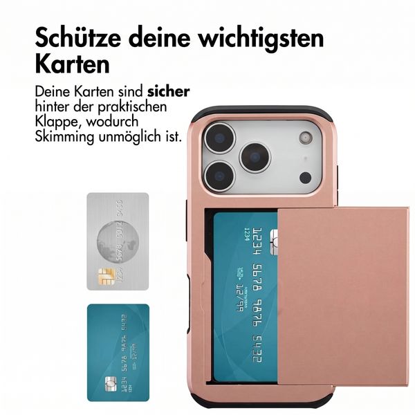imoshion Backcover mit Kartenfach Apple iPhone 18 Pro / 17 Pro - Rose Gold