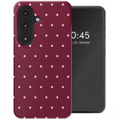 Selencia Vivid Back Cover Samsung Galaxy S26 - Happy Dots Burgundy