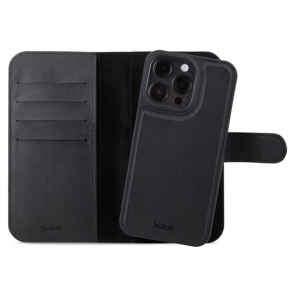 Holdit Wallet Case Magnet Plus für das iPhone 15 Pro - Schwarz