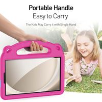 Dux Ducis Kindersichere Panda Schutzhülle mit Ständer Samsung Galaxy Tab A11 Plus / A9 Plus - Rosa
