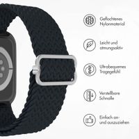 imoshion Gewebtes Nylonarmband für das Apple Watch Series 1 bis 11 / SE / Ultra (44/45/46/49 mm) - Dunkelgrau