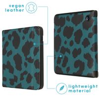 imoshion Design Slim Hard Case Sleepcover mit Stand Kobo Libra 2 / Tolino Vision 6 - Green Panther