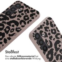 imoshion SilikonHülle design mit Band Samsung Galaxy S24 - Animal Pink