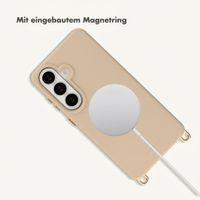 Selencia Rivièra Backcover mit MagSafe mit abnehmbaren Haken Samsung Galaxy S26 - Milky Latte