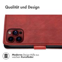imoshion Luxuriöse Klapphülle Apple iPhone 15 Pro - Rot