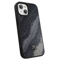 Woodcessories Bumper Case MagSafe für das iPhone 15 - Stone Camo Gray Black