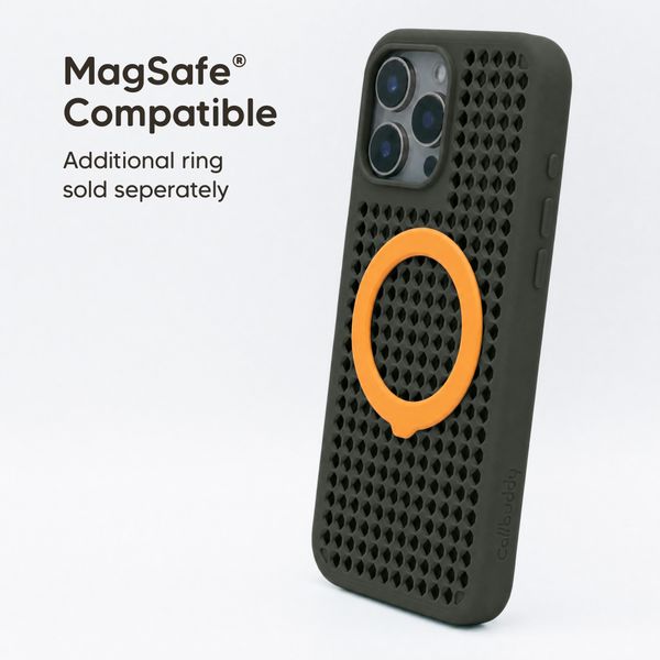 Callbuddy Hülle mit Strap Apple iPhone 16 Pro Max - Camo Orange