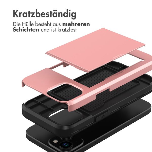 imoshion Backcover mit Kartenfach Apple iPhone 15 - Rosé gold