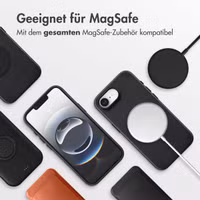 Accezz MagSafe Leather Backcover Apple iPhone 16e - Onyx Black