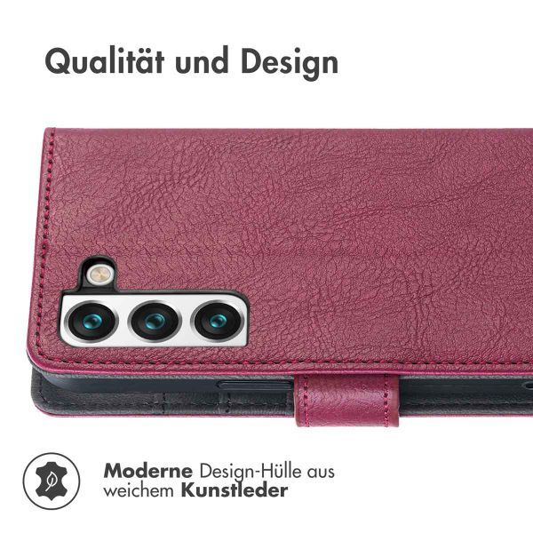 imoshion Luxuriöse Klapphülle Samsung Galaxy S22 - Bordeaux