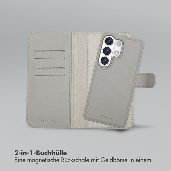 Selencia Olyn Abnehmbare Bookcase mit MagSafe Samsung Galaxy S26 Ultra - Grau