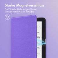 imoshion Canvas Sleepcover Klapphülle Kobo Clara HD - Violett