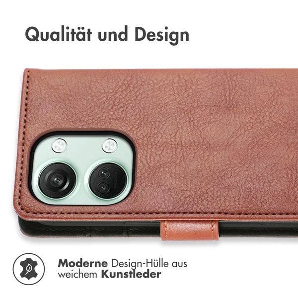 imoshion Luxuriöse Klapphülle OnePlus Nord 3 - Braun