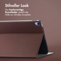 Accezz Classic Klapphülle Apple iPad Air 11 Zoll (2025) M3 / (2024) M2 / Air 5 (2022) / Air 4 (2020) - Braun