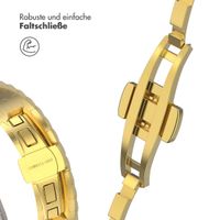 Selencia Drachenarmband aus Stahl für die Apple Watch Series 1 bis 9 / SE (38/40/41 mm) | Series 10 (42 mm) - Gold