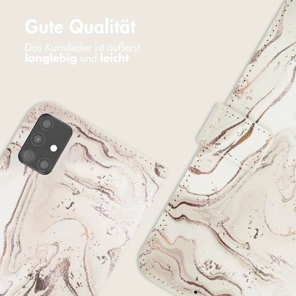 imoshion Design Klapphülle Samsung Galaxy A51 - Sandy Marble