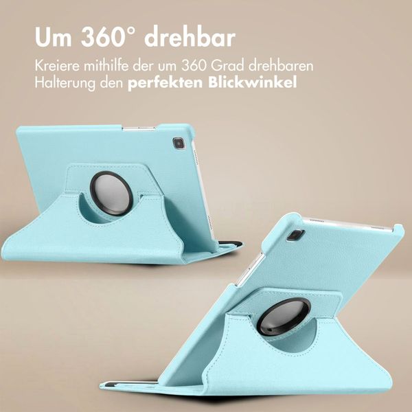 imoshion 360° drehbare Klapphülle Samsung Galaxy Tab S6 Lite (2020/2022/2024)  - Hellblau