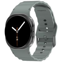 imoshion Wave Silikonarmband für das  Samsung Galaxy Watch 8 (40/44mm) / Classic (46mm) - Dunkelgrau