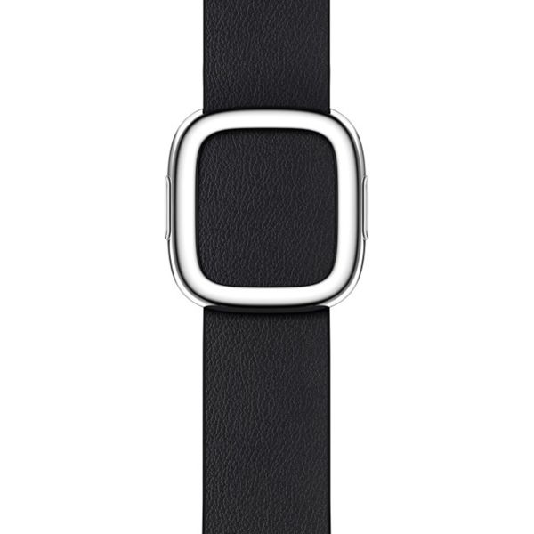 Apple Leather Band Modern Buckle für die Apple Watch Series 1 bis 9 / SE (38/40/41 mm) | Series 10 (42 mm) - Größe M - Midnight