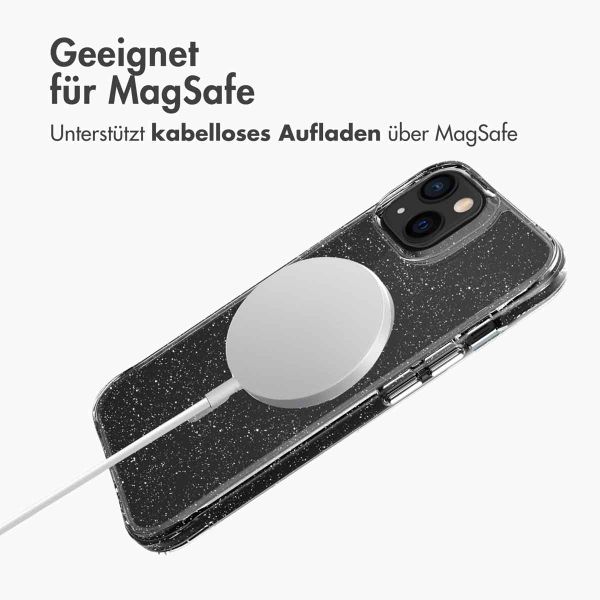 imoshion Klare Glitter-Rückschale mit MagSafe iPhone 13 - Silber