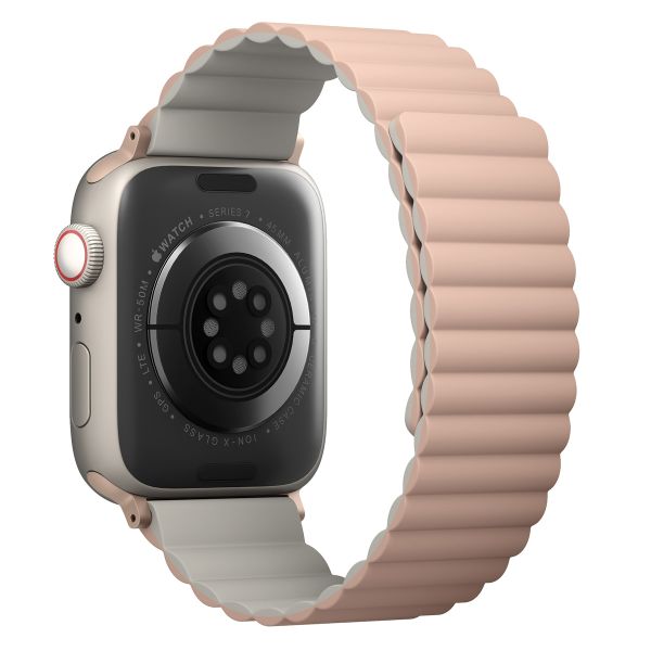 Uniq Revix doppelseitiges Armband für die Apple Watch Series 1 bis 10 / SE / Ultra (2) (44/45/46/49 mm) - Pink/Beige