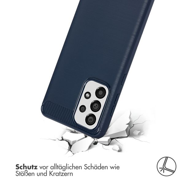 imoshion Brushed Back Cover für das Samsung Galaxy A33 - Dunkelblau