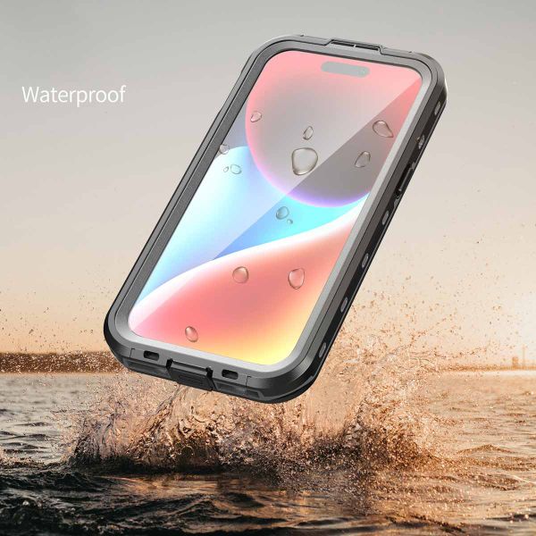 Redpepper Dot Plus Waterproof Case für das Apple iPhone 15 - Schwarz