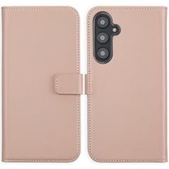 Selencia Echtleder Klapphülle für das Samsung Galaxy S24 FE - Dusty Pink