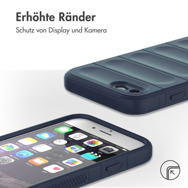 imoshion EasyGrip Back Cover für das iPhone SE (2022 / 2020) / 8 / 7 - Dunkelblau